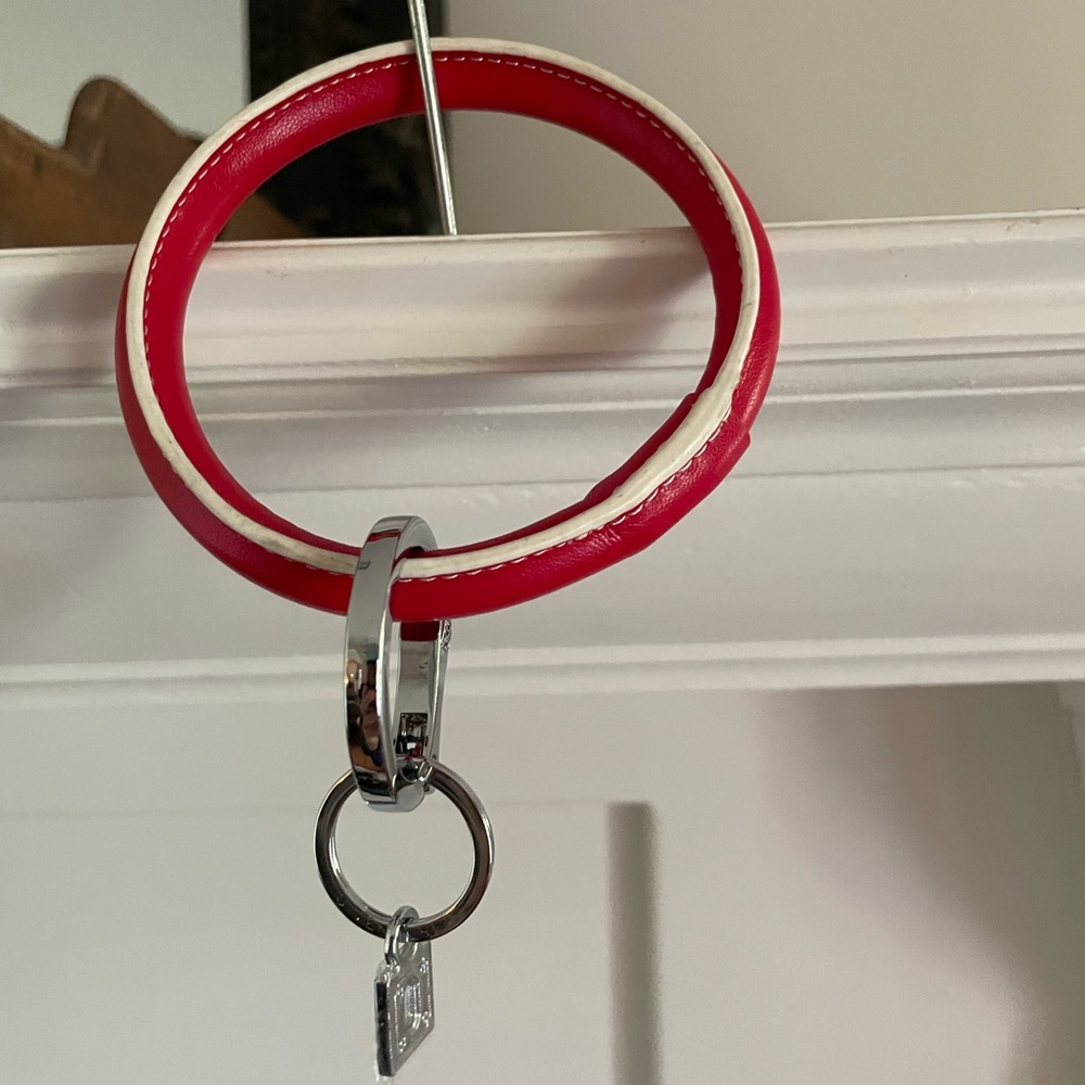 Swoozies Red Key Ring Wristlet NWT